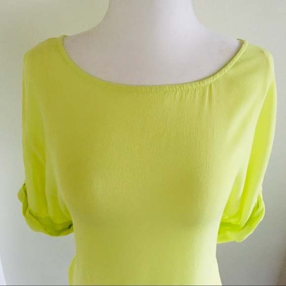 Ming Basics Size 6 Lemon Yellow Top Shirt Wang - Picture 2 of 8